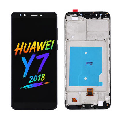 Huawei Y7 2018 LCD Screen Assembly — Original Pressed Replacement with High Brightness & Natural Color Display