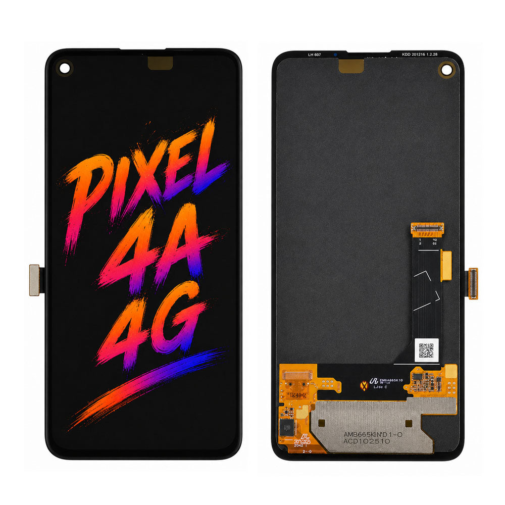 Google Pixel 4a 4G Original Screen Assembly Refurbished with New Front Glass — Vivid Colors & High Brightness
