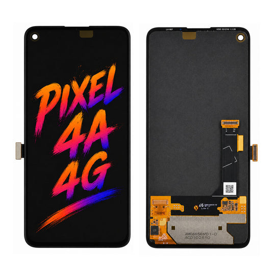 Google Pixel 4a 4G Original Screen Assembly Refurbished with New Front Glass — Vivid Colors & High Brightness