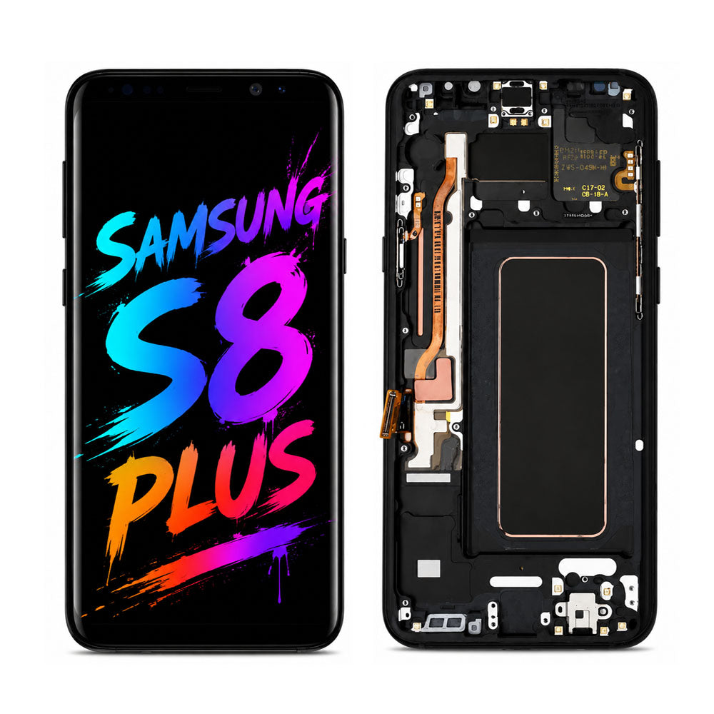 Samsung Galaxy S8 Plus OLED Screen Replacement — Soft Flexible Display Assembly (G955)
