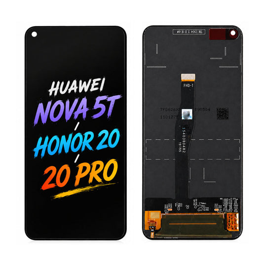 Huawei Nova 5T / Honor 20 / 20 Pro Screen Assembly — Original Pressed Display with High Brightness & Lifelike Colors