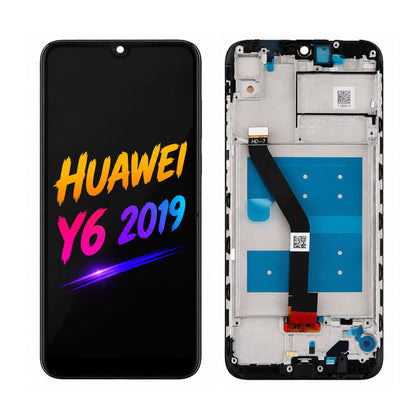 Huawei Y6 2019 LCD Screen Assembly — Original Pressed Replacement with Natural Color & High Brightness Display