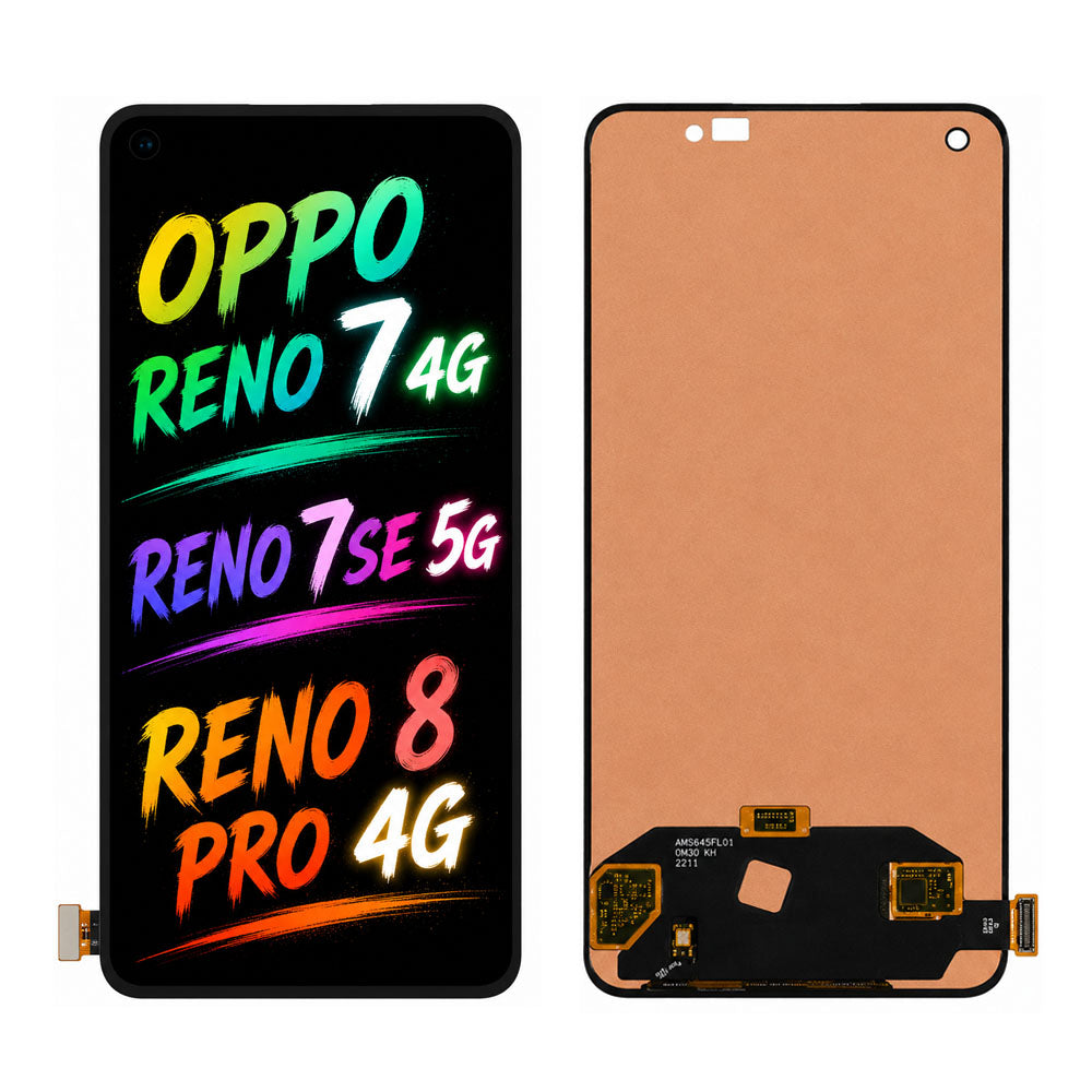 OPPO Reno7 4G / Reno7 SE 5G / Reno8 Pro 4G Screen Assembly Replacement — High Color Accuracy & Bright Display