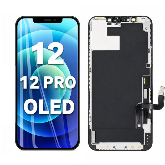 OLED Flexible Display Screen Replacement for iPhone 12 / iPhone 12 Pro (Soft OLED | Movable IC)