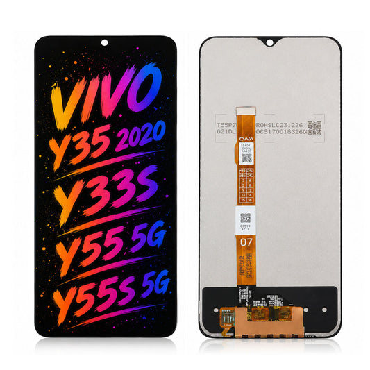 Compatible for Vivo Y33s / Y35 2020 / Y55 5G / Y55s 5G Screen Assembly — High Brightness Display with Clear Color Quality