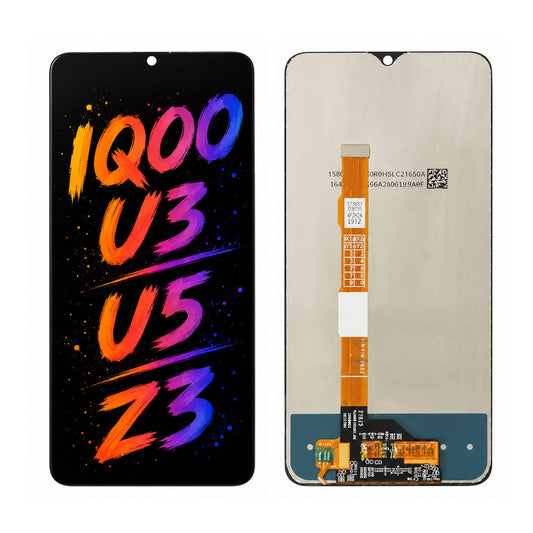 Compatible for Vivo iQOO U3 / U5 / Z3 Screen Assembly Replacement — High Brightness & Clear Color Display