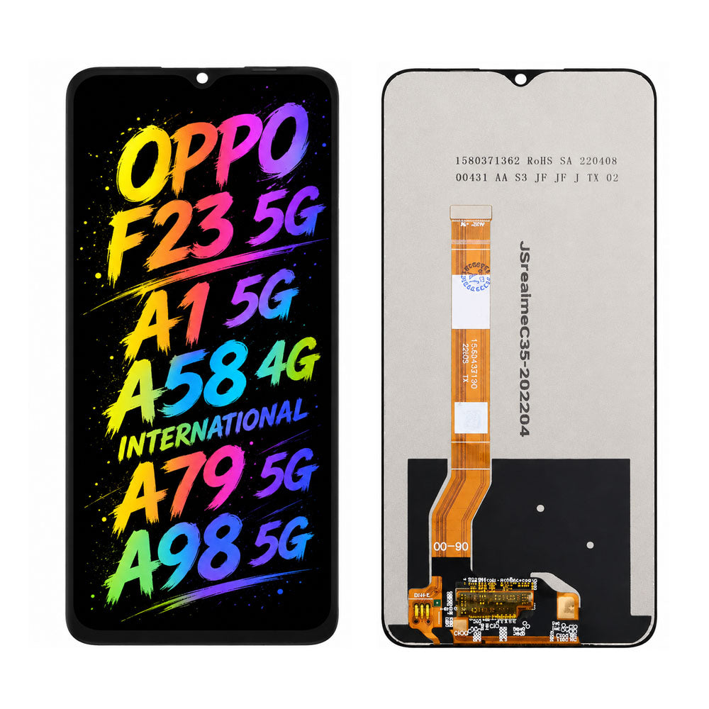 Compatible for OPPO F23 5G / A1 5G / A58 4G / A79 5G / A98 5G Screen Assembly Replacement — High Brightness & Vivid Color Display