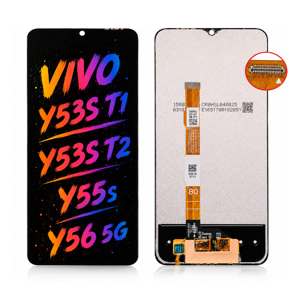 Compatible for Vivo Y53s (T1) / Y53s (T2) / Y55s / Y56 5G Screen Assembly Replacement — High Brightness & Clear Color Display