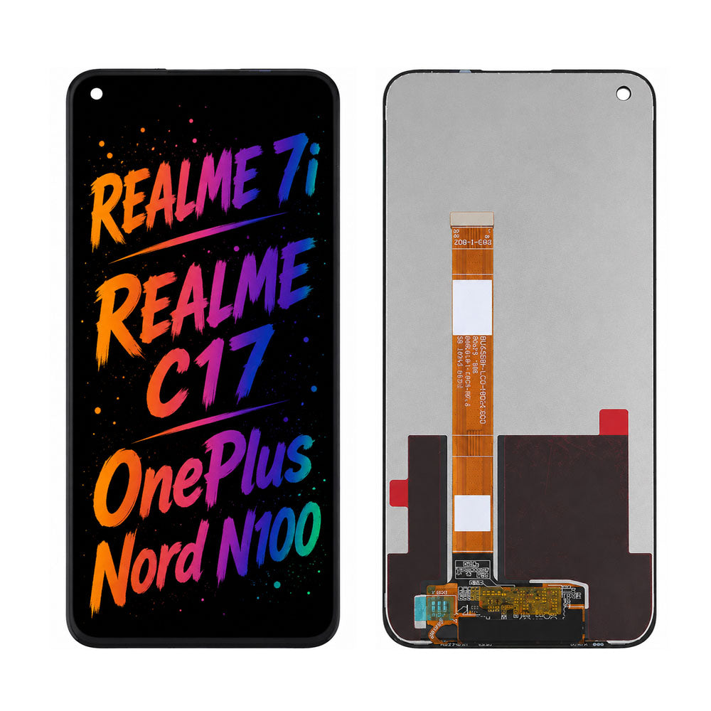 Compatible for Realme 7i / Realme C17 / OnePlus Nord N100 Screen Assembly Replacement — High Brightness & Clear Color Display
