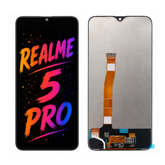 Compatible for Realme 5 Pro Screen Assembly Replacement — High Brightness Display with Clear Color Performance