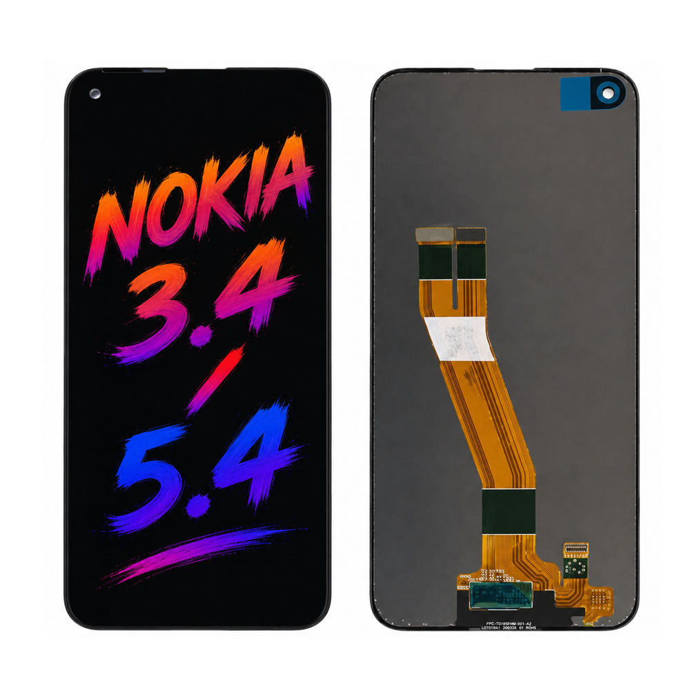 Nokia 3.4 / 5.4 Incell LCD Screen Assembly Replacement — Vivid Colors, High Brightness Display
