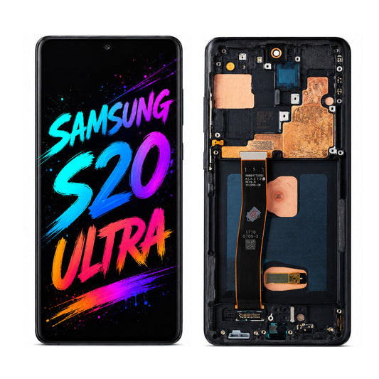 Samsung Galaxy S20 Ultra OLED Screen Replacement — Soft Flexible Display Assembly (G988)