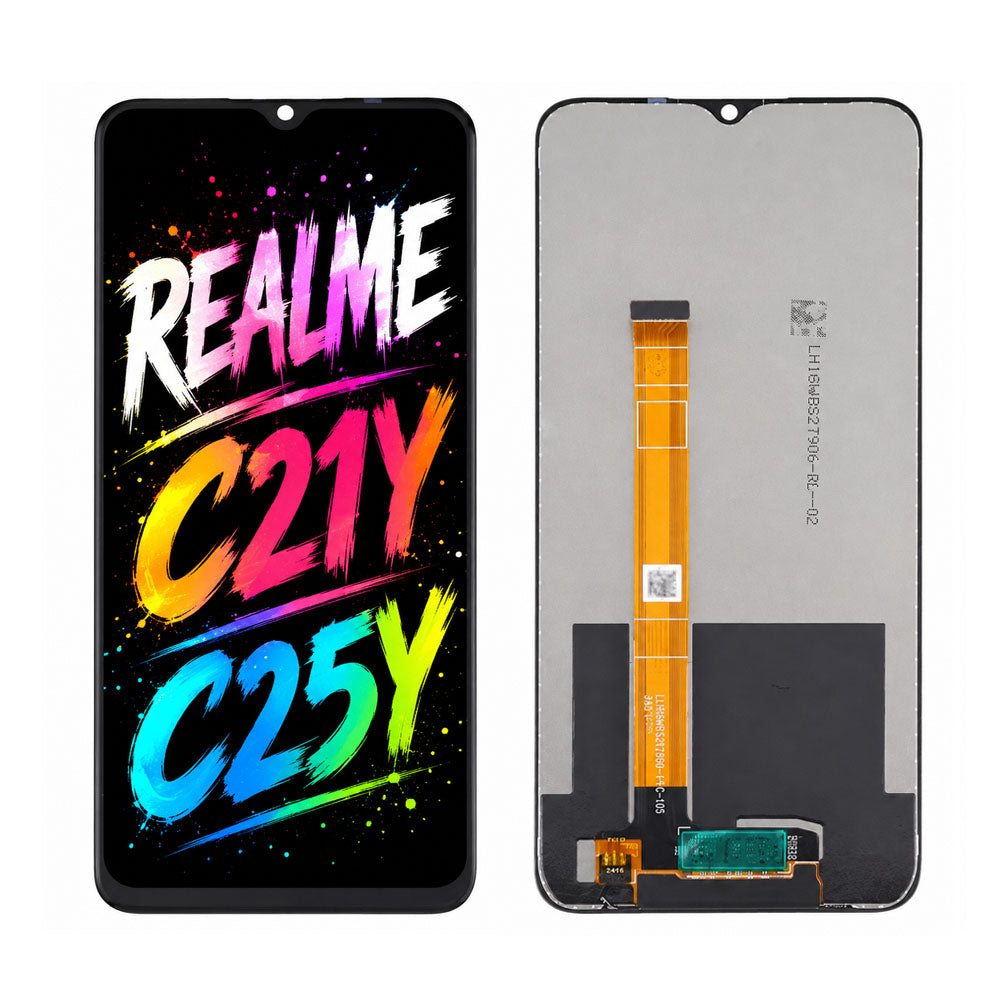 Compatible for Realme C21Y / C25Y Screen Assembly Replacement — High Brightness Display with Clear Color Performance