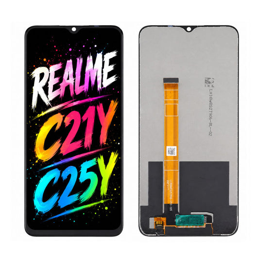 Compatible for Realme C21Y / C25Y Screen Assembly Replacement — High Brightness Display with Clear Color Performance