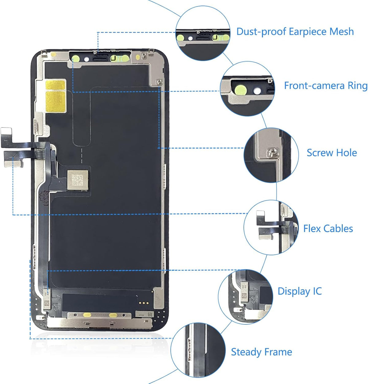 For iPhone 11 Pro Max LCD Screen Replacement (In-Cell, IC Replacement)