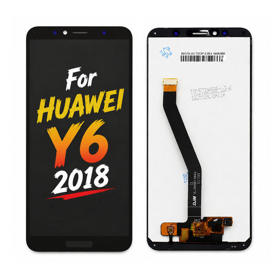 Huawei Y6 2018 LCD Screen Assembly — Original Pressed Replacement with Natural Colors & High Brightness Display