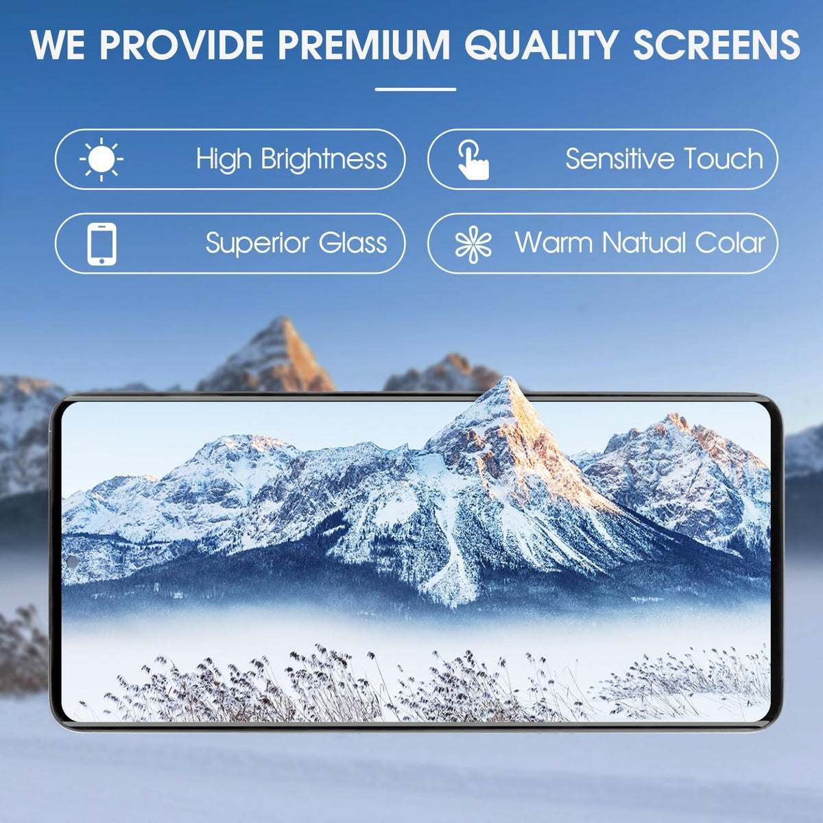 For OnePlus 5 Original Refurbished Screen Assembly (Frame Not Included) — True Color Restoration, High Brightness & Responsive Touch