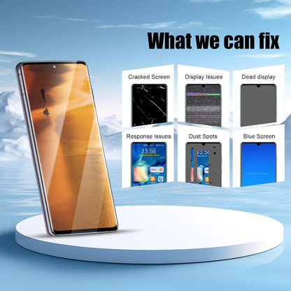 Original Samsung Galaxy S20 Ultra G988 AMOLED Display Combo with Frame Complete Screen Replacement Touch Digitizer Module OEM Quality Repair Unit