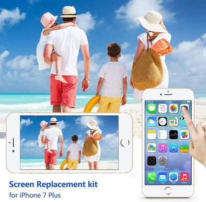 For iPhone 7 Plus White LCD Screen Replacement (In-Cell)