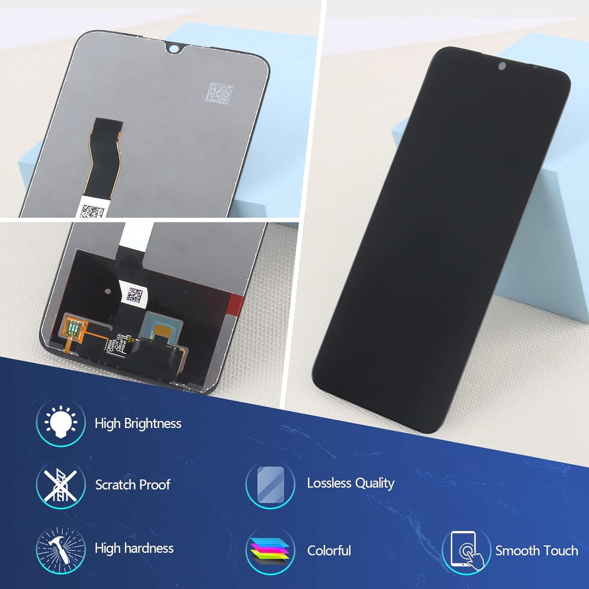 Redmi Note 8 HD+ Incell Frameless Screen Assembly — Vivid Colors & High-Brightness Display