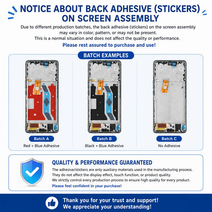 Honor X9A Screen Replacement Assembly — Original Pressed Display with Rich Colors & High Brightness Performance
