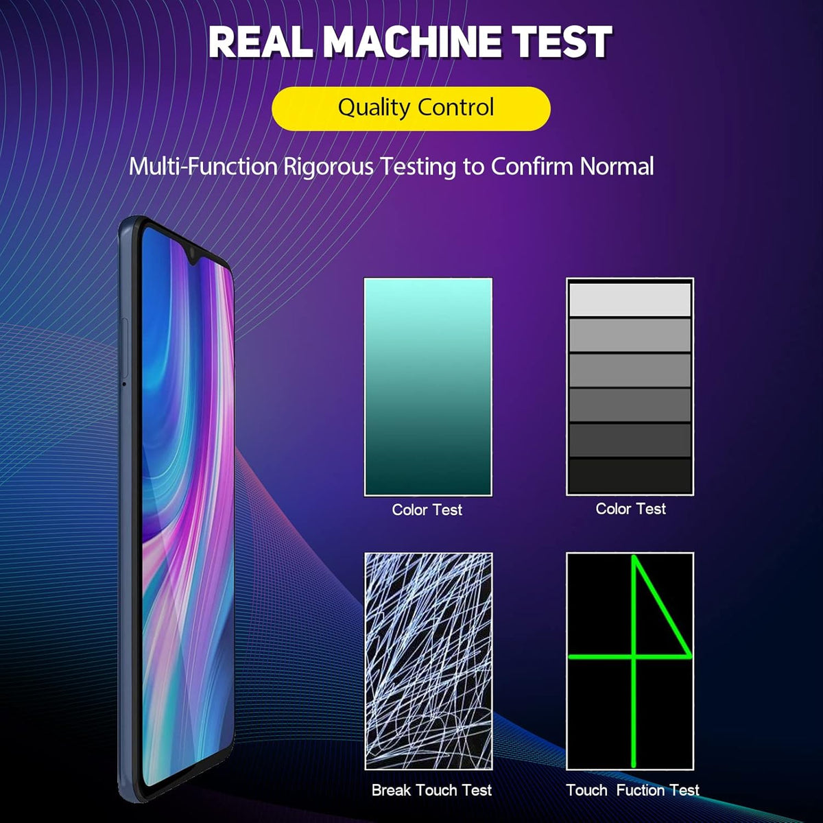 Redmi Note 8 Pro Incell Frameless Screen Assembly HD+ — Vivid Colors & High-Brightness Display Replacement