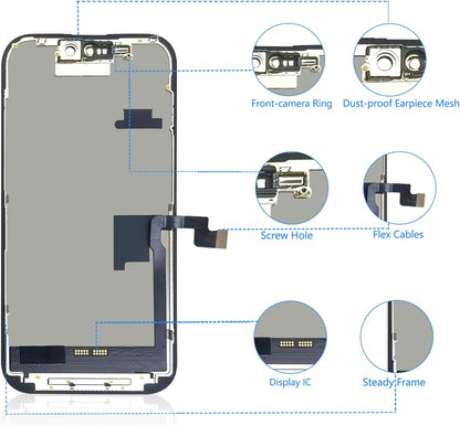 For iPhone 16 Pro LCD Screen Replacement (In-Cell)