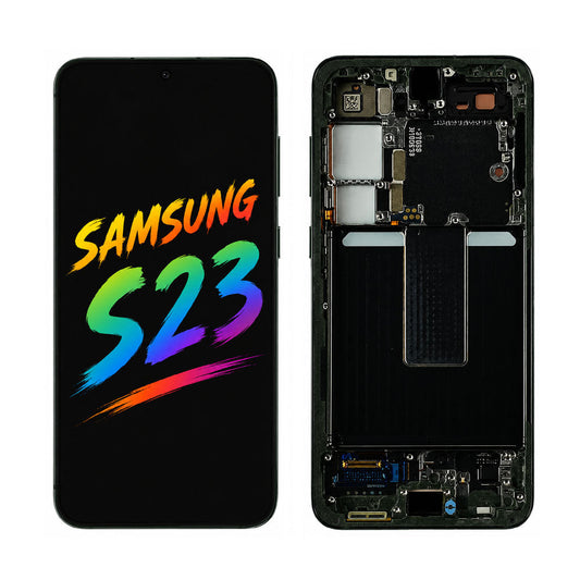 Samsung Galaxy S23 OLED Screen Replacement with Frame Full Assembly Touch Panel Digitizer Kit High Performance Repair Part