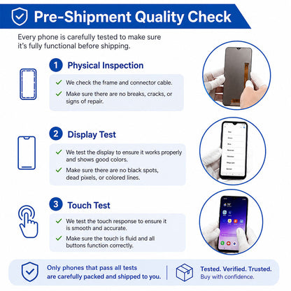 Original Samsung Galaxy S8 AMOLED Screen Replacement Assembly No Frame Included Touch Panel Digitizer Genuine OEM Quality Repair Component