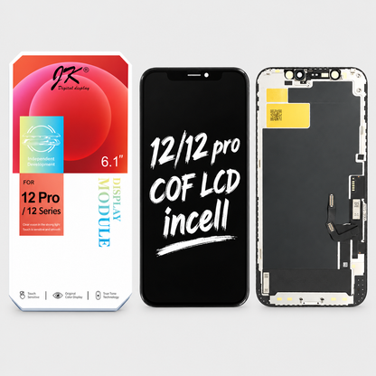 JK In-Cell Display Screen Replacement for iPhone 12 / iPhone 12 Pro (Movable IC | 1:1 Size | COF LCD Display)