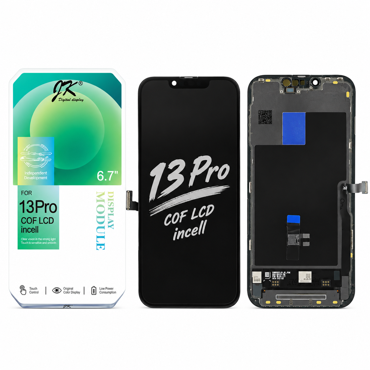 JK In-Cell Display Screen Replacement for iPhone 13 Pro (Movable IC | COF LCD Display)