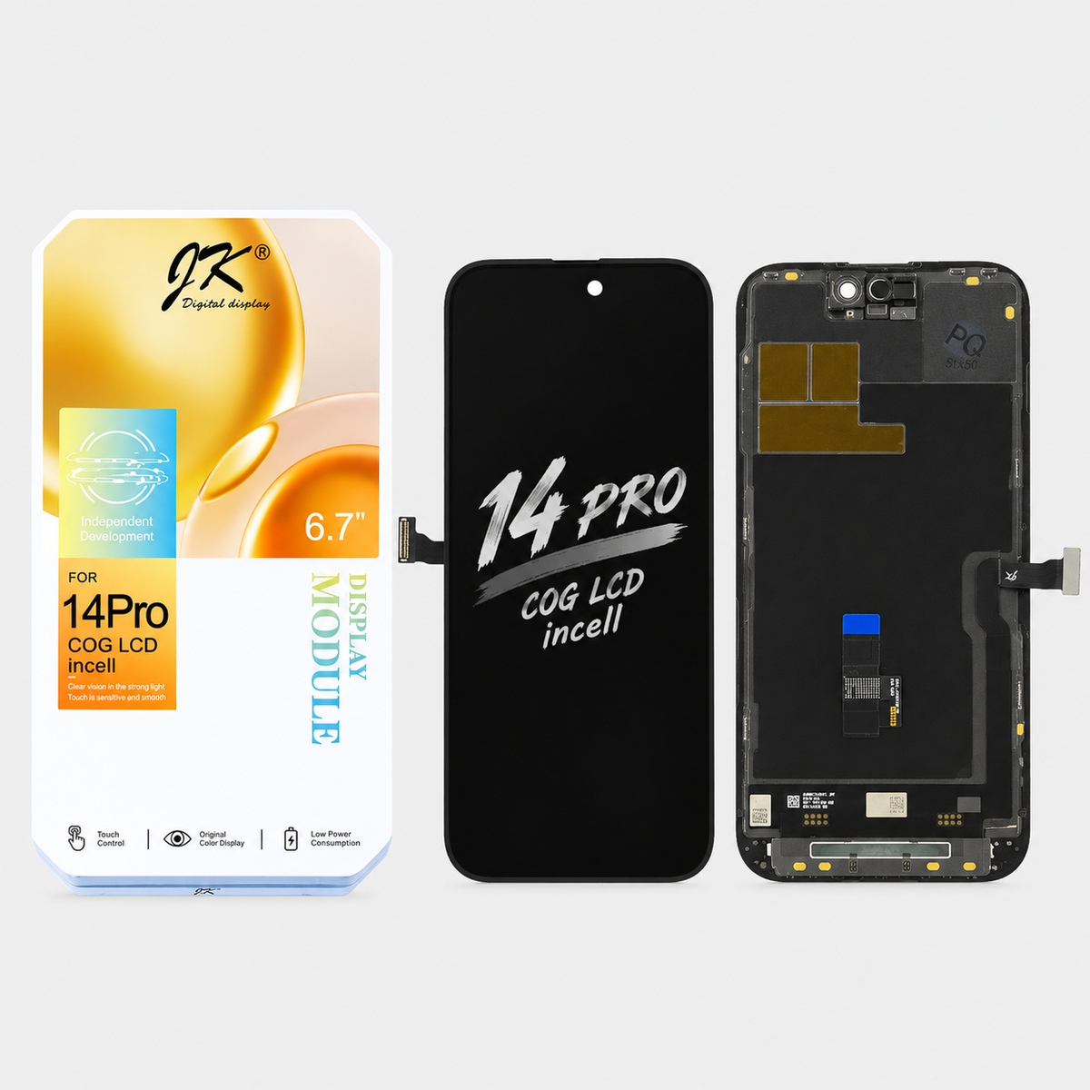 JK In-Cell Display Screen Replacement for iPhone 14 Pro (Movable IC | COG LCD Display)