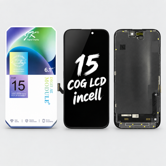 JK In-Cell Display Screen Replacement for iPhone 15 (Movable IC | COG LCD Display)