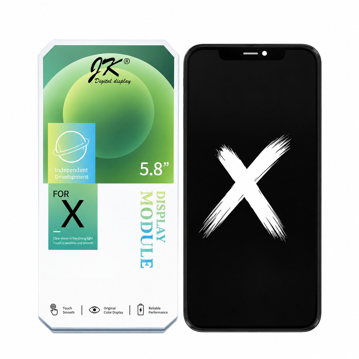 JK In-Cell Display Screen Replacement for iPhone X (Customized IC | Without Signal Processing Chip)